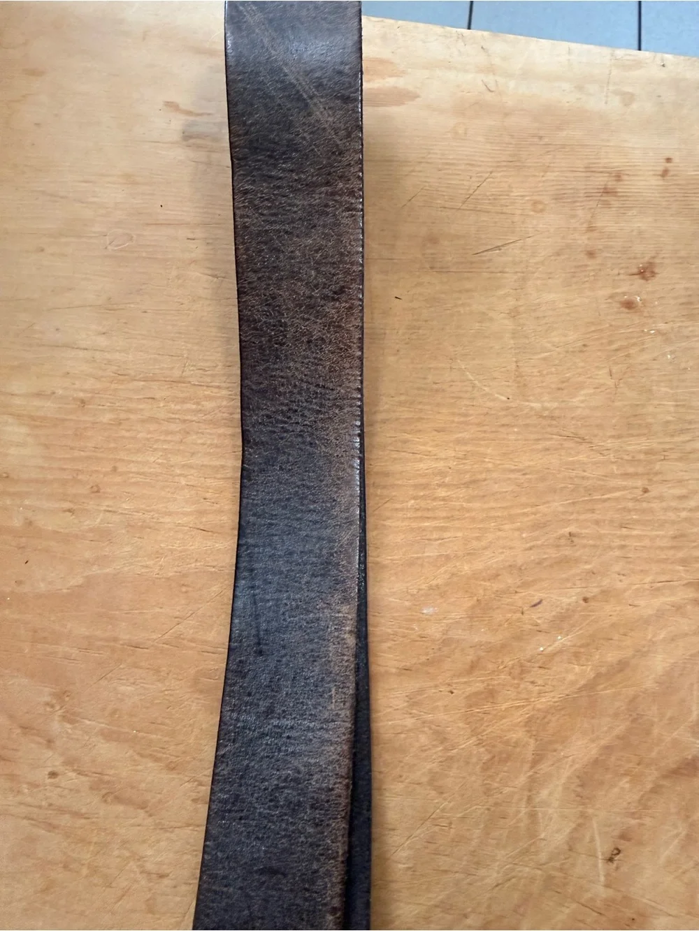 Worn-in Fossil Leather Belt, sz 42/105